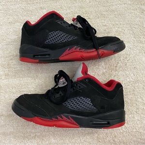 Air Jordan 5 Retro low red black alternative 90 5Y/6.5